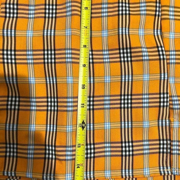 Shein Women's Plaid Skirt High Waist Split Front Zip Up Mini Bodycon Skirt - Picture 9 of 9